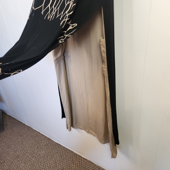 Animale Black Sleeveless Midi Dress Pockets Size Medium Lagenlook Boho Summer - Picture 6 of 11